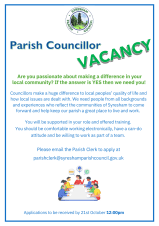 New Councillor Vacancy