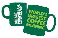 MACMILLAN Coffee Morning 26th September 10.30-12.30 Village Hall